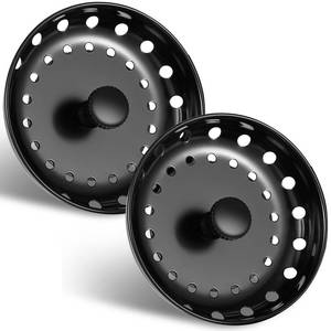 lot 20448 image: Retisee Kitchen Sink Strainer Stopper 3-12 Inch 2 Pcs Matte Black