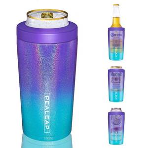 lot 20450 image: Pealeap 4-in-1 Insulated Can Cooler & Tumbler for 12 oz Cans and Bottles