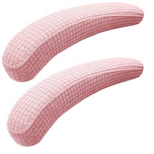 lot 20454 image: Melaluxe Office Chair Armrest Covers 2 Pack Pink Elastic