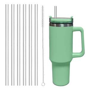lot 20479 image: Ajedrmy 6 Pack Replacement Straws for Stanley 30 & 40 oz Tumbler, 12.5 In