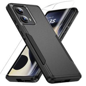 lot 20484 image: Warsia Rugged Shockproof Phone Case for Motorola Edge 2024 Black