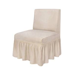 lot 20491 image: NICEEC Pink Armless Accent Chair Cover Slipcover with Skirt
