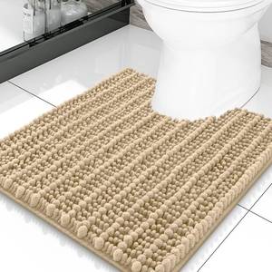 lot 20500 image: Smiry U-Shaped Toilet Rug 20x20 Chenille Bath Mat