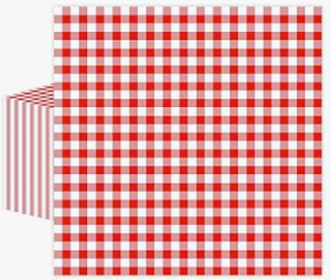 lot 18326 image: Red and White Gingham Check Paper Napkins in Clear Resealable Bag - Stock image may not match actual product images