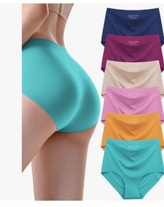 lot 2090 image: Kalapa Womens Seamless High Waisted No Show Briefs Underwear Set