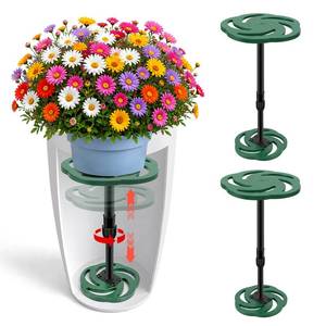 lot 1057 image: KJX Plant Risers for Inside Pots 12-21 Inch Adjustable Height 2 Pack