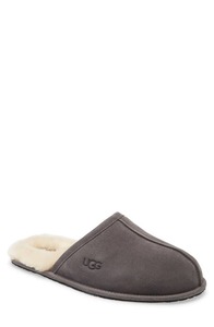 lot 1064 image: UGG Mens Scuff Suede Sheepskin Lined Slide Slippers 5776