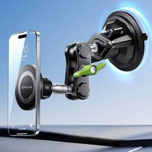 lot 2397 image: Magic John Magnetic Car Phone Holder 360° Adjustable Suction Mount Windshield