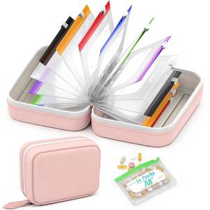 lot 2398 image: Toollygozz A8 Waterproof Pill Pouch Set, 14 Color-Coded Pouches