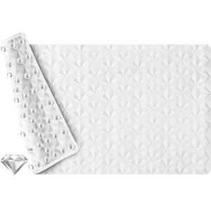 lot 2408 image: WRISIN Non Slip Bathtub Mat Natural Rubber 241 Vacuum Suction Cups