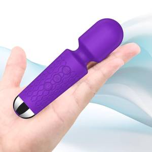 lot 2443 image: Jtffer Handheld Deep Tissue Massager 20 Speeds 8 Modes Waterproof Purple