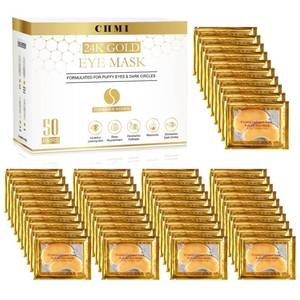lot 2452 image: CHMI 24K Gold Collagen Under Eye Patches 50 Pairs