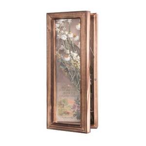 lot 7585 image: Freezing Point Shadow Box Frame 5x12.5 Wood Display Case, Linen Back, Pins