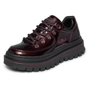 lot 7590 image: Skechers Womens Jammers Cool Block Sneaker Boots Burgundy Size 9