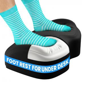 lot 7619 image: Everlasting Comfort Memory Foam Under Desk Foot Rest with Non-Slip Base