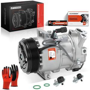 lot 7627 image: A-Premium AC Compressor with 6-Groove Clutch for Nissan Sentra 2013-2019  Retail $324.99