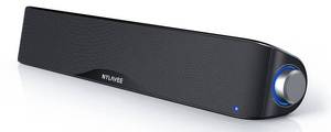 lot 7635 image: Nylavee Computer Speakers Sound Bar Bluetooth 5.0 with 3.5mm AUX