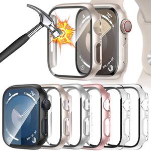 lot 8194 image: HAANILKYI 6 Pack Case Screen Protector for Apple Watch 42mm Series 1011