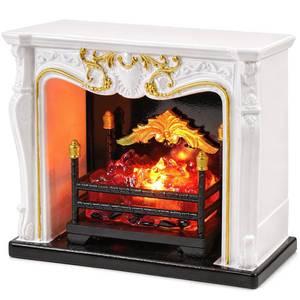 lot 8200 image: Furjane 112 Scale Miniature Vintage European Fireplace Resin Decor