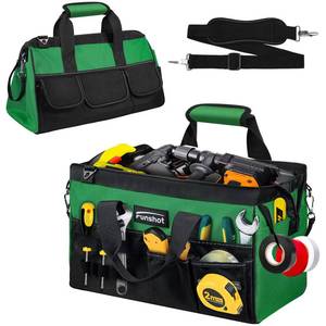 lot 8202 image: Funshot Tool Bag 16 Inch 17 Pocket Organizer with Shoulder Strap
