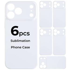 lot 8203 image: HTVRONT Sublimation Phone Case Blanks 6 Pack Glossy For iPhone 17 Pro Max