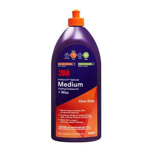 lot 8216 image: 3M Perfect-It Gelcoat Medium Cutting Compound  Wax, 1 Quart, 36106