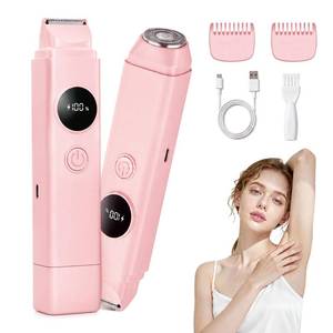 lot 8218 image: Generic Womens Bikini Trimmer 2-in-1 Electric Razor IPX7 Waterproof