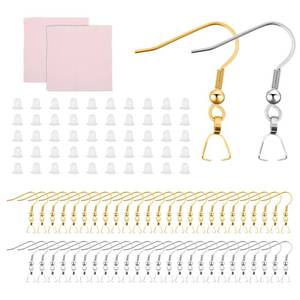 lot 8242 image: Sliverdew Stainless Steel Earring Hooks 100 Pieces DIY Earring Making Kit