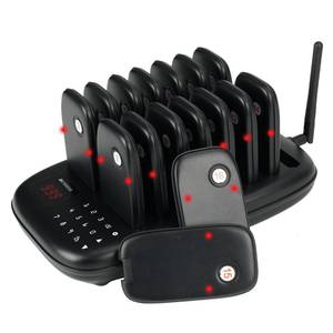 lot 8266 image: Retekess Restaurant Waiting Buzzer Pager System 16 Pagers TD175