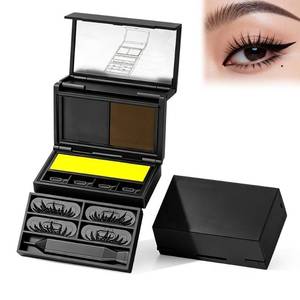 lot 8268 image: STIEKIET 3-in-1 Eyeliner & Lower Lash Stamp Kit Black & Brown Ink