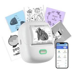 lot 8278 image: ORGSTA Mini Portable Sticker Printer 300 DPI S002