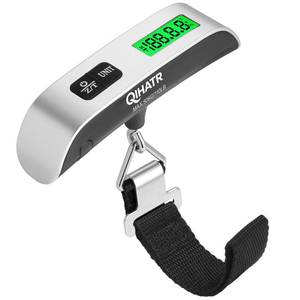lot 8298 image: QIHATR Luggage Scale 110 lb Digital Travel Scale with Backlit LCD
