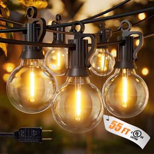 lot 8313 image: Brightown Outdoor String Lights 55FT 25 Bulbs IP65 Waterproof Patio Lights