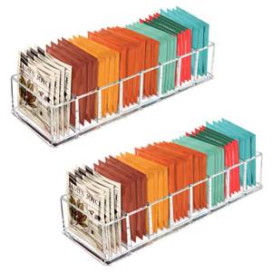 lot 9306 image: Tasybox Tea Bag Organizer, Tea Holder, Tea Organizers and Storage, 2 Pack