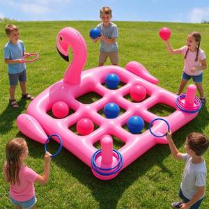 lot 9320 image: ���°��°��°��� ���°��°��� Utook Pool Party Toys Games Set -Giant Tic Tac Toe Yard Games- 2-in-1 Inflatable Games -Thickened Leak-Proof PVC, Outdoor Toys for Toddlers Kids Age 4, Use in Pool Lawn Beach