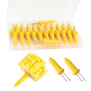 lot 10352 image: PEOUWNES 24 Pack Corn Holders, Stainless Steel Corn on The Cob Holders, Corn Cob Holders Corn on The Grill Corn on The Cob Skewers for Home Cooking BBQ Parties Camping