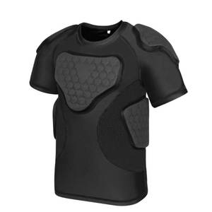 lot 10380 image: GUOZI Youth Football Padded Shirt with Chest Rib Shoulder Protectors