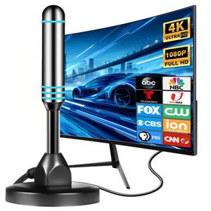 lot 10390 image: TV Antenna for Local Channels, TV Antenna for Smart TV Indoor -16.5ft Cable