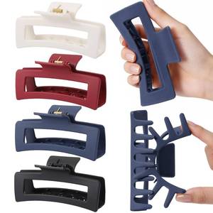 lot 10391 image: Auseibeely 4Pcs Cloud Soft Claw Clips 5 Extra Large Silicone Hair Clips