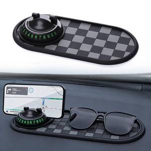 lot 10402 image: uwoneg Multi Functional Anti-Slip Car Phone Mat with 360° Rotating Phone Holder for Phones, Sunglasses, and Daily Essentials