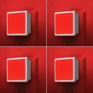 lot 10411 image: Finezeal 670nm Red Light Night Light for Sleep4 Pack- Zero Blue Light, Dimmable & Energy Efficient 0.3W Night Light Plug into Wall with Dusk-to-Dawn Sensor for Nursery, Bedroom, Bathroom