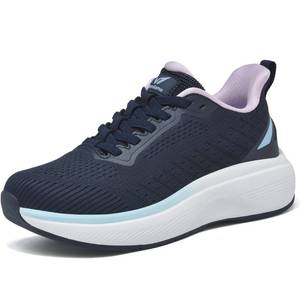 lot 10431 image: Womens Walking Shoes Slip On (Runs Large Order Size Down) Comfortable Rebound Running Tennis Shoes Lightweight Breathable Non Slip Supportive Casual Athletic Fashion Sneakers, BlueLavender, 10 US Women