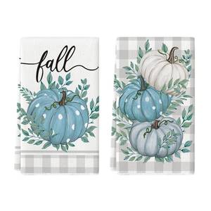 lot 10447 image: Artoid Mode Buffalo Plaid Fall Kitchen Towels Set of 2 18x26 Inch