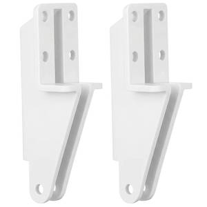 lot 10470 image: Nuanchu 2 Pack Screen Door Closer Bracket Storm Jamb Plastic Mount, White