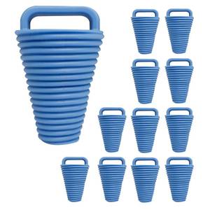 lot 10478 image: CANALHOUT 12 Pieces Kayak Scupper Plug Kit TPE Scupper Plugs Drain Holes Stopper Bung with Handle (Denim Blue-12 Pieces-Small)