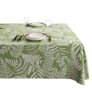 lot 10483 image: HOMOHEINI Square Table Cloth,100% Waterproof Tablecloth Oil Proof Spill Proof Vinyl Table Cloth, Wipe Clean Plastic Table Cover for Dining, Camping, Indoor and Outdoor 54 x 54,Green Leaves