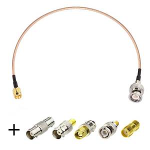 lot 10484 image: Superbat SMA Male to BNC Male Cable 6inches  5pcs SMA to BNC Adapter RF Coax Cable Kit for RF ApplicationsAntennasWireless LAN DevicesWi-Fi Radios External Antenna etc