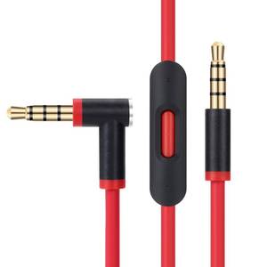lot 10491 image: Replacement Audio Cable for Beats Studio, Solo, Pro, Detox, Mixr, Black Red
