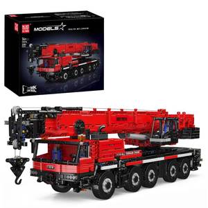 lot 11124 image: Mould King 17074 Mobile Crane Building Block Set with Motors, 3218 Pieces  Retail $199