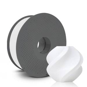 lot 11131 image: TECKVIZEE TPU 3D Printer Filament White 2.2 lb for Bambu Lab AMS